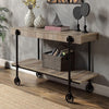 Furniture of America Lobb Natural Tone/Black Industrial Sofa Table Model CM4217A-S