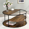 Furniture of America Orrin Black/Walnut Industrial Coffee Table Model CM4396BK-C