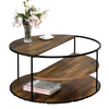 Furniture of America Orrin Black/Walnut Industrial Coffee Table Model CM4396BK-C