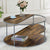 Furniture of America Orrin Gray/Walnut Industrial Coffee Table Model CM4396GY-C
