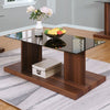 Furniture of America Mannedorf Black/Dark Walnut Contemporary Coffee Table Model CM4567A-C
