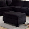 Furniture of America Lomma Black Transitional Ottoman Model CM6316-OT