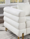 Furniture of America Landovery White/Gold Contemporary Chair Model CM6454WH-CH-PK
