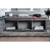 Furniture of America Mccredmond Hand-Brushed Silver Industrial Bench Model CM7075BN