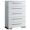 Furniture of America Clementine Glossy White Contemporary Chest Model CM7201C