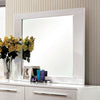 Furniture of America Clementine Glossy White Contemporary Mirror Model CM7201M