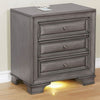 Furniture of America Brandt Gray Transitional Night Stand Model CM7302GY-N