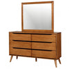 Furniture of America Lennart Oak Mid-Century Modern Dresser Model CM7386A-D
