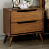 Furniture of America Lennart Oak Mid-Century Modern Night Stand Model CM7386A-N
