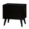Furniture of America Lennart Black Mid-Century Modern Night Stand Model CM7386BK-N