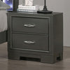Furniture of America Alison Metallic Gray Contemporary Night Stand Model CM7416GY-N