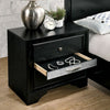 Furniture of America Chrissy Black Contemporary Night Stand Model CM7552BK-N