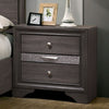 Furniture of America Chrissy Gray Contemporary Night Stand Model CM7552GY-N