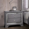 Furniture of America Alanis Light Gray Contemporary Night Stand Model CM7579N