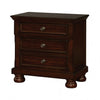 Furniture of America Castor Brown Cherry Transitional Night Stand Model CM7590CH-N