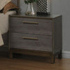 Furniture of America Manvel Two-Tone Antique Gray Contemporary Night Stand Model CM7867N