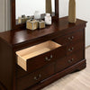 Furniture of America Louis Philippe Dark Cherry Transitional Dresser Model FM7866CH-D