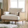 Furniture of America Alesund Light Oak/Beige Mid-Century Modern Chair Model CM9981-CH