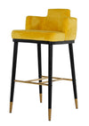 Modrest Conifer Modern Glam Yellow Barstool Model VGEUMC-9699CH-BS