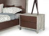 Nova Domus Conner Modern Dark Walnut & Faux Concrete Bedroom Set Model VGAN-CONNER-SET-DK
