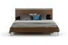 Nova Domus Conner Modern Dark Walnut & Faux Concrete Bed Model VGAN-CONNER-BED-DK