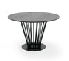 Modrest Conroy Modern Black Round Dining Table Model VGFH-0259917-BB-BLK-DT