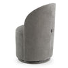 Correa Modern Dove Grey Fabric Swivel Dining Chair