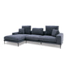 Divani Casa Corwith Modern Blue Fabric Left Facing SectionalModel VGMB-C019-BLU