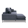 Divani Casa Corwith Modern Blue Fabric Left Facing SectionalModel VGMB-C019-BLU