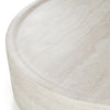 Modrest Cozad Modern Faux Travertine Round Coffee Table Model VGVC-CT25093