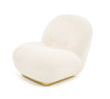Modrest Crestone Modern White Sherpa Accent Chair Model VGMFOC-251-WHT-CH