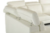 Lamod Italia Crosby Italian Modern White Leather Sectional Sofa Model VGNTCROSBY-WHT