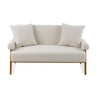 Modrest Cynthia Modern White Fabric & Wood Loveseat Model VGRH-RHS-S204-2