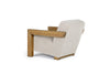Modrest Dalhart Modern Beige Fabric & Grey Wash Wood Accent Chair Model VGMY-2813-BGE