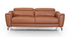Divani Casa Danis Modern Cognac Leather Brown Sofa Model VGBNS-1803-BRN-S