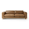 Divani Casa Danson Modern Tan Leather & Wicker Sofa Model VGKK-KF.8036-SOFA-SAND