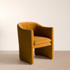 Danube Modern Burnt Orange Fabric Dining Chair