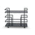 Modrest Deakin Black Stainless Steel And Black Glass Wine Rack Model VGHB-01W4-BLK