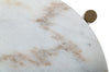 Modrest Denzel White Marble & Gold End Table Model VGGMM-ET-1581-WHT-ET