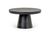 Modrest Desoto Modern Black Concrete Round Coffee Table Model VGGR-696070-BLK