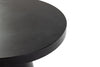 Modrest Desoto Modern Black Concrete Round Coffee Table Model VGGR-696070-BLK