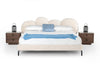 Modrest Destiny Contemporary White Sherpa Bubble Bed Model VGODZW-20104-WHT-BED