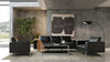 Divani Casa Schmidt Modern Black Leather Sofa & 2 Chairs Model VGKK-KF.7020-SET-BLK