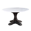 ACME Gerardo White Natural Marble Top & Weathered Espresso Dining Table Model DN00090