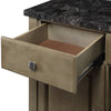 ACME Charnell Natural Marble Top & Oak Server Model DN00555