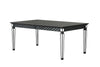 ACME Varian II Mirrored & Black Dining Table Model DN00590