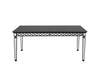 ACME Varian II Mirrored & Black Dining Table Model DN00590