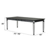ACME Varian II Mirrored & Black Dining Table Model DN00590