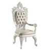 ACME Vanaheim Beige Synthetic Leather & Antique White Arm Chair (Set-2) Model DN00680
