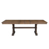 ACME Pascaline Gray Fabric Rustic Brown & Oak Dining Table Model DN00702